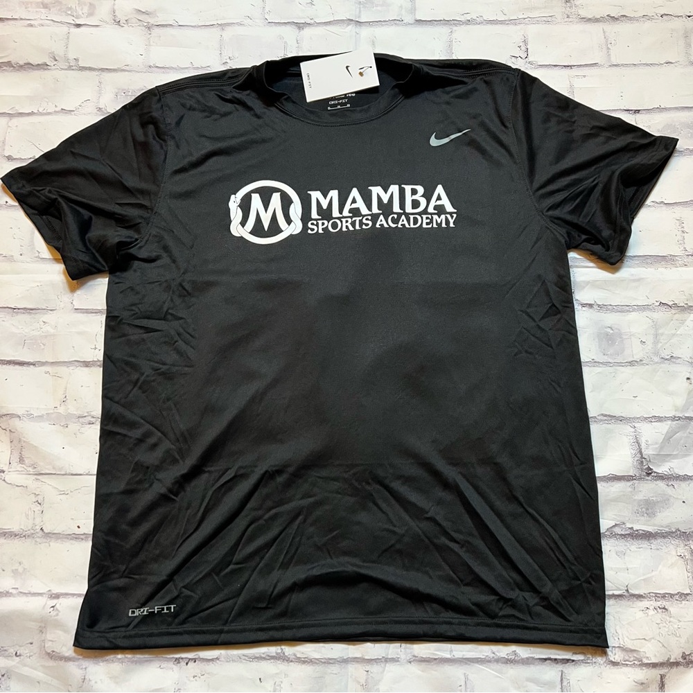 Nike Mamba Sports Academy Medium 2XL Kobe Bryant Mens Black T Shirt Dri Fit
